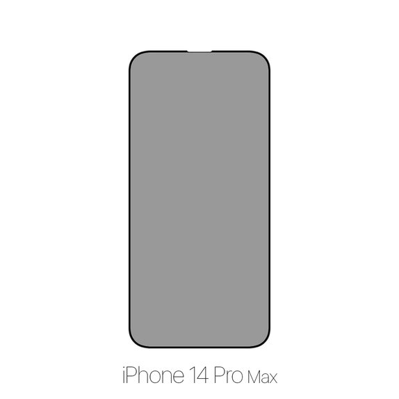 FixPremium Privacy Anti-Spy Glass - Kaljeno staklo za iPhone 14 Pro Max