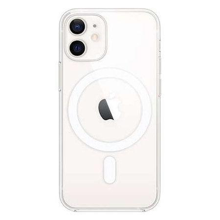 FixPremium - Silikonska maska sa MagSafeom za iPhone 12 mini, prozirna