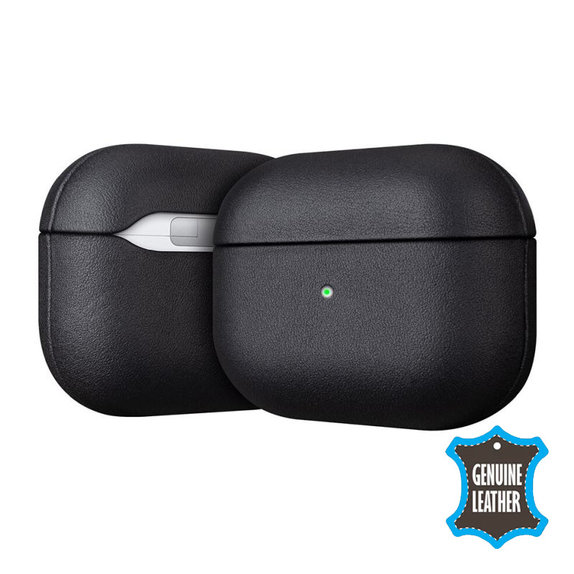 FixPremium - Kožna torbica za AirPods 3, crna