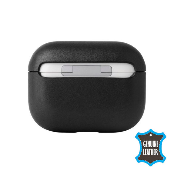 FixPremium - Kožna torbica za AirPods 3, crna