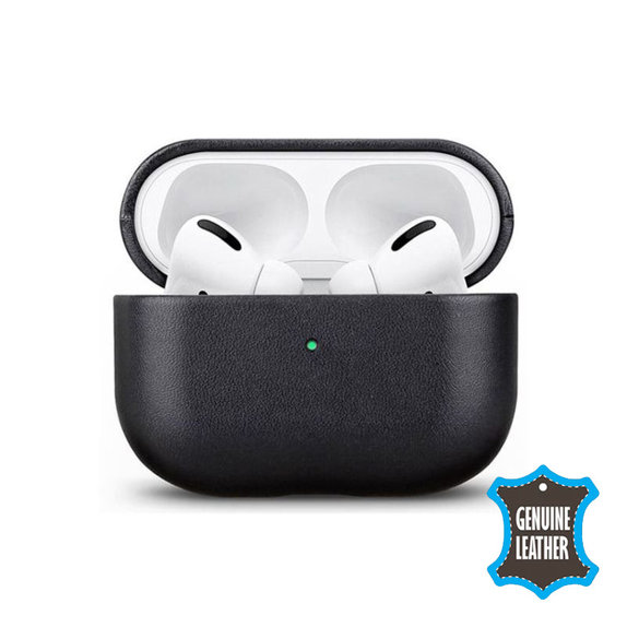 FixPremium - Kožna torbica za AirPods Pro, crna