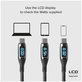 SBS - USB-C / USB-C kabel s LCD-om i PowerDelivery 100W (1m), crni