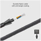 SBS - USB-C / USB-C kabel s LCD-om i PowerDelivery 100W (1m), crni