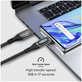 SBS - USB-C / USB-C kabel s LCD-om i PowerDelivery 100W (1m), crni