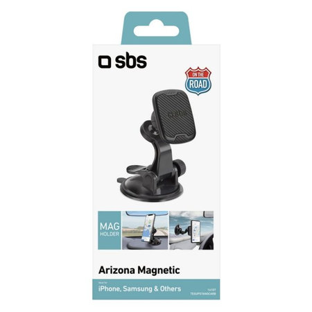 SBS - Auto držač Arizona Magnetic, s usisnom linijom, crni