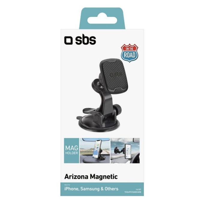 SBS - Auto držač Arizona Magnetic, s usisnom linijom, crni