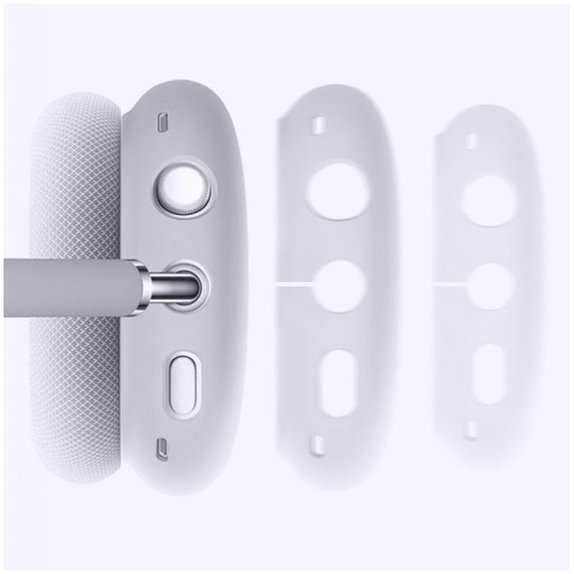 FixPremium - Silikonske maske za AirPods Max, bijele