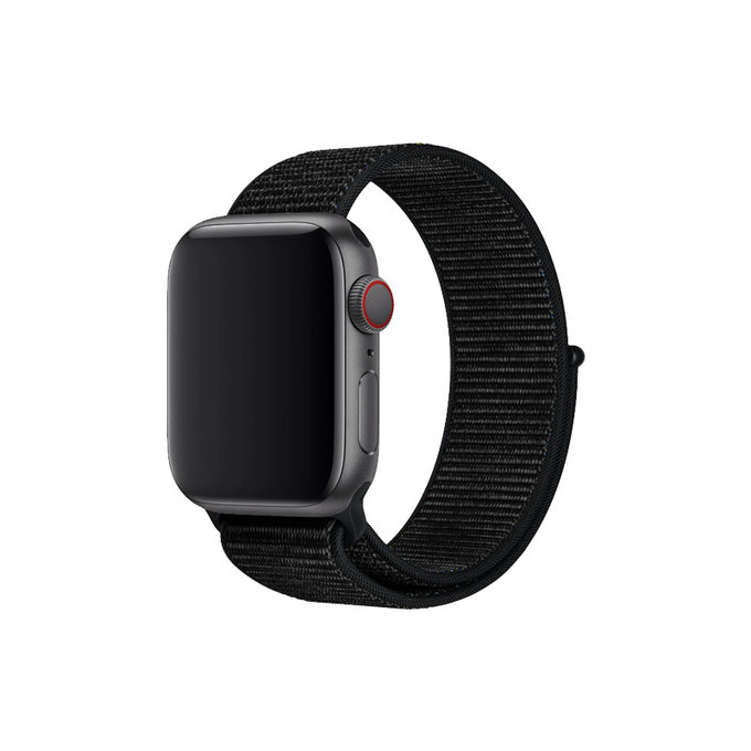 FixPremium - Najlonski remen za Apple Watch (38, 40 & 41 mm), crni