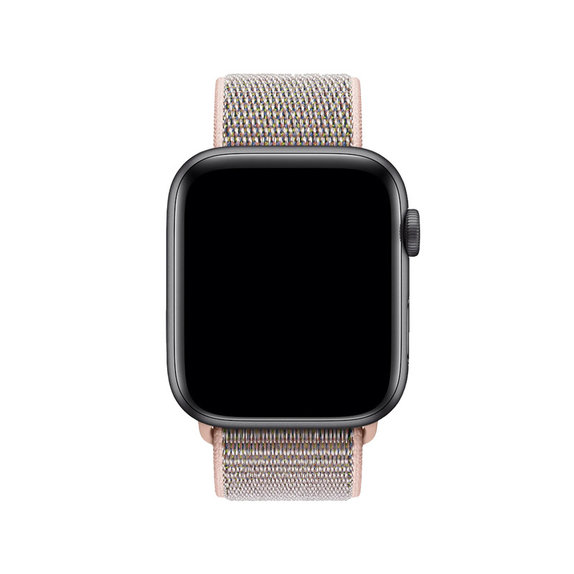 FixPremium - Najlonski remen za Apple Watch (42, 44, 45 i 49 mm), ružičasti
