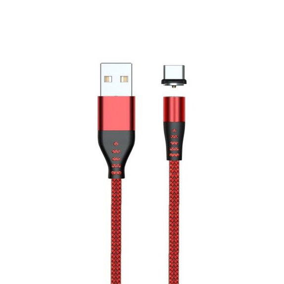 FixPremium - USB-C / USB magnetni kabel (2m), crveni
