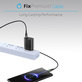 FixPremium - USB-C / USB kabel s LED indikatorom (1m), crni