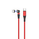 FixPremium - USB-C / USB magnetski kabel (1m), crveni