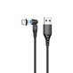 FixPremium - USB-C / USB magnetni kabel (1m), crni