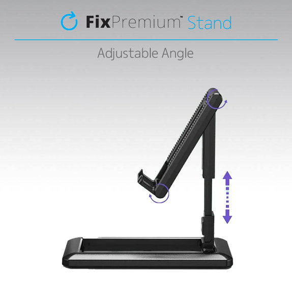 FixPremium - Stalak za pametni telefon/tablet, crni