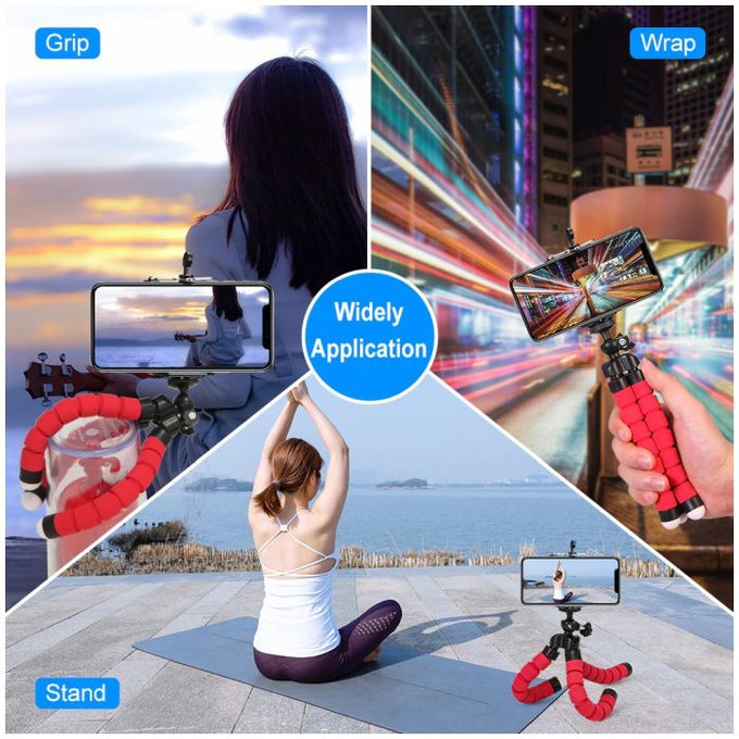 FixPremium - Stativ za pametni telefon, crni