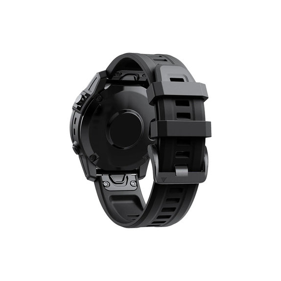 FixPremium - Silikonska narukvica za Garmin (QuickFit 22mm), crna