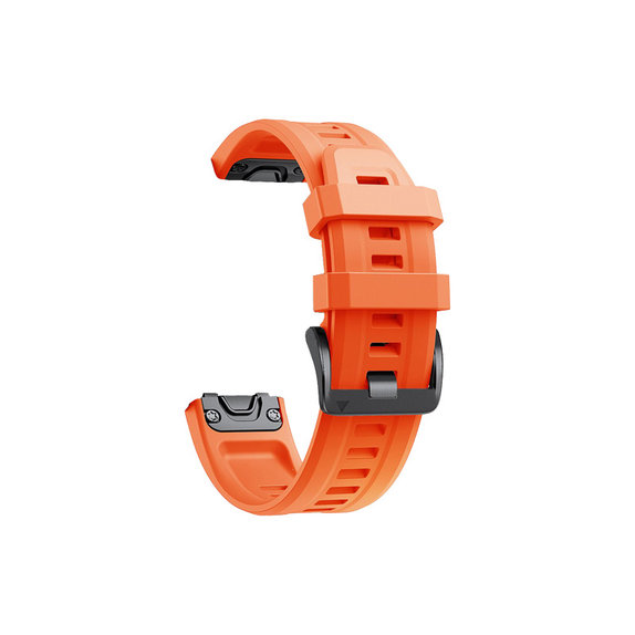FixPremium - Silikonska narukvica za Garmin (QuickFit 26mm), narančasta