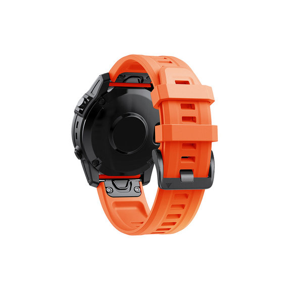 FixPremium - Silikonska narukvica za Garmin (QuickFit 26mm), narančasta