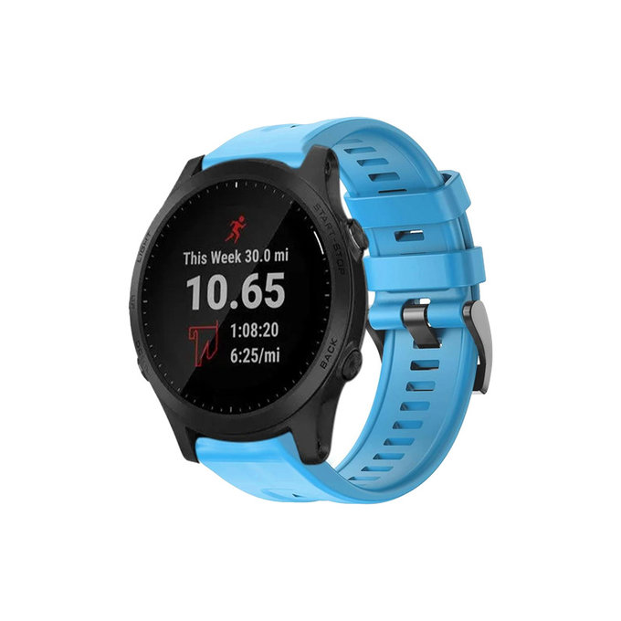FixPremium - Silikonska narukvica za Garmin (QuickFit 22mm), plava