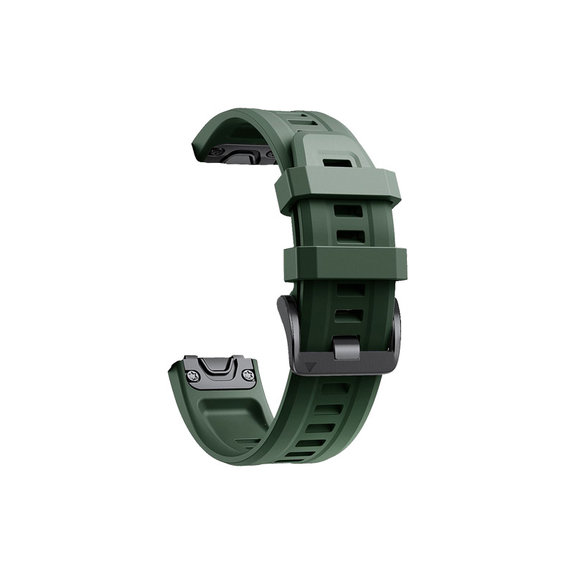 FixPremium - Silikonska narukvica za Garmin (QuickFit 26mm), tamno zelena