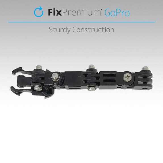 FixPremium - 3-kraki nosač za GoPro, crni