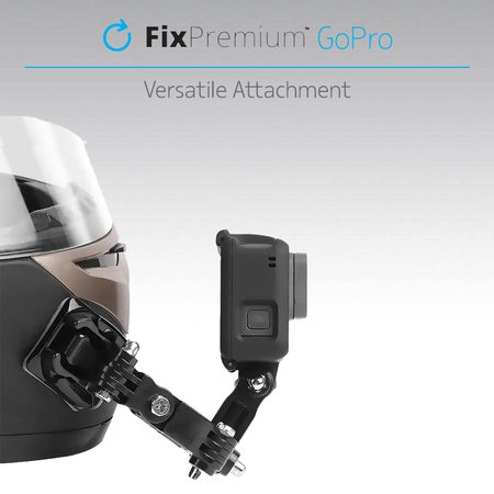 FixPremium - 3-kraki nosač za GoPro, crni