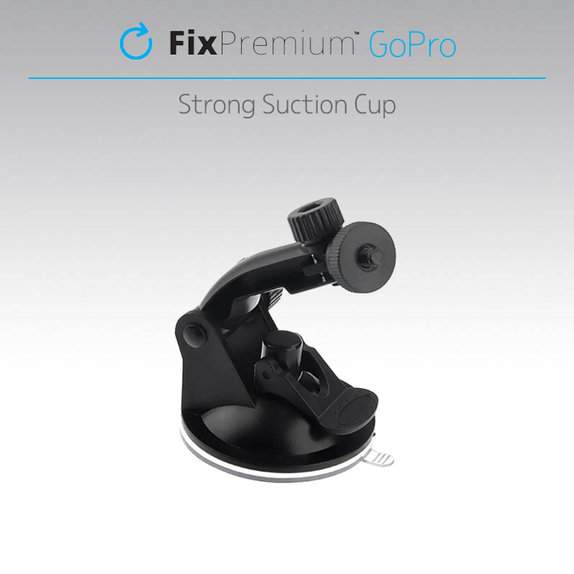 FixPremium - Nosač za GoPro s prisisom, crni