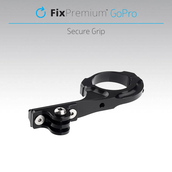 FixPremium - Nosač za bicikl za GoPro, crni