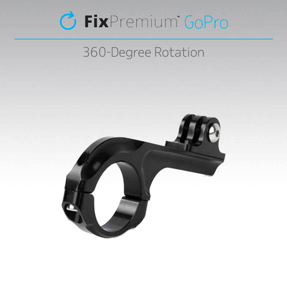 FixPremium - Nosač za bicikl za GoPro, crni
