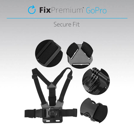 FixPremium - Body Mount za GoPro, crni