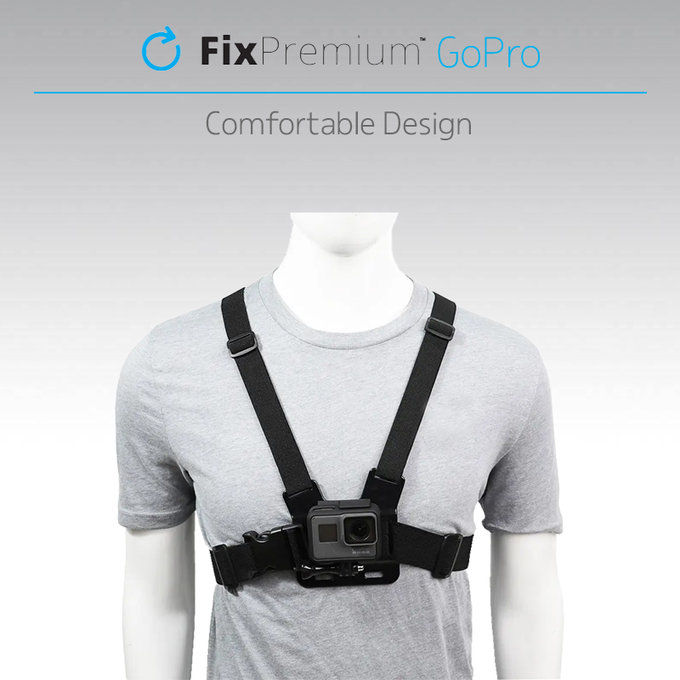 FixPremium - Body Mount za GoPro, crni
