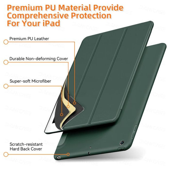 FixPremium - Silikonska preklopna torbica za iPad Pro 11" (3., 4. generacija), crna