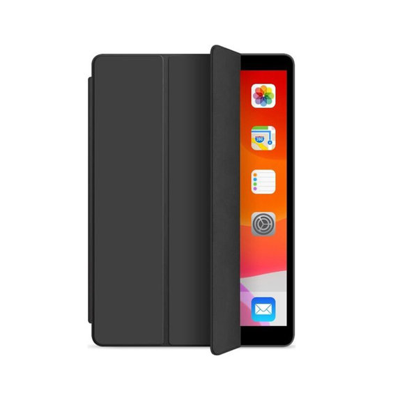 FixPremium - Silikonska preklopna torbica za iPad 10.2 (7., 8., 9. Gen), crna