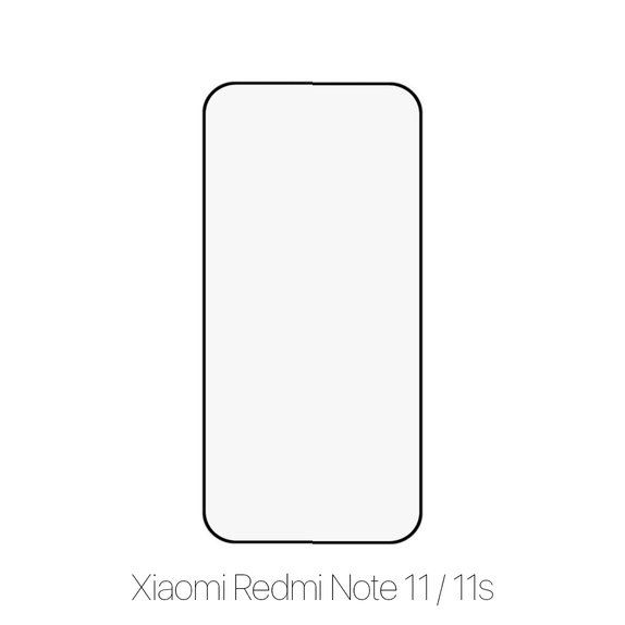 FixPremium FullCover Glass - Kaljeno staklo za Xiaomi Redmi Note 11 & 11S, crno