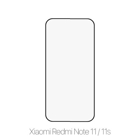 FixPremium FullCover Glass - Kaljeno staklo za Xiaomi Redmi Note 11 & 11S, crno