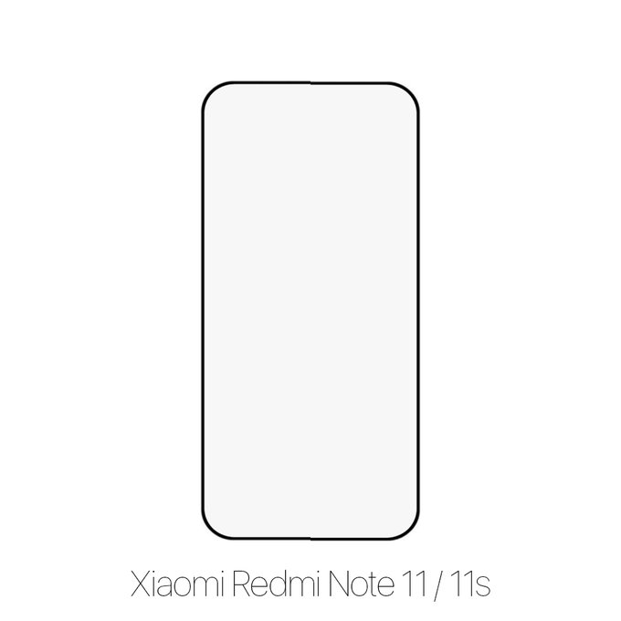 FixPremium FullCover Glass - Kaljeno staklo za Xiaomi Redmi Note 11 & 11S, crno