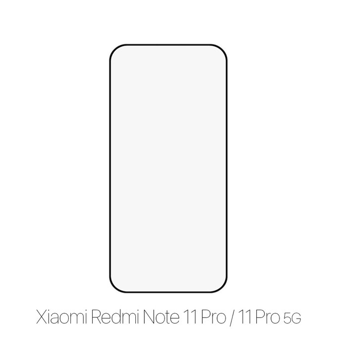FixPremium FullCover Glass - Kaljeno staklo za Xiaomi Redmi Note 11 Pro & 11 Pro 5G, crno