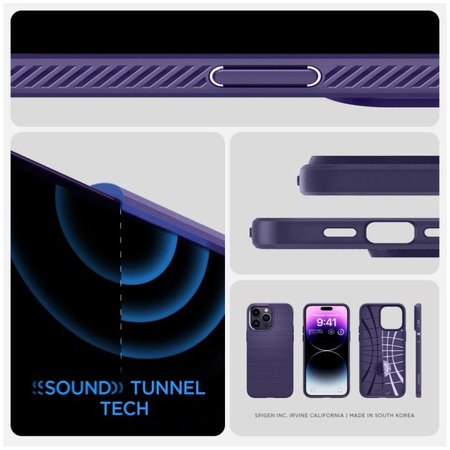 Spigen - Maska Liquid Air za iPhone 14 Pro, Deep Purple