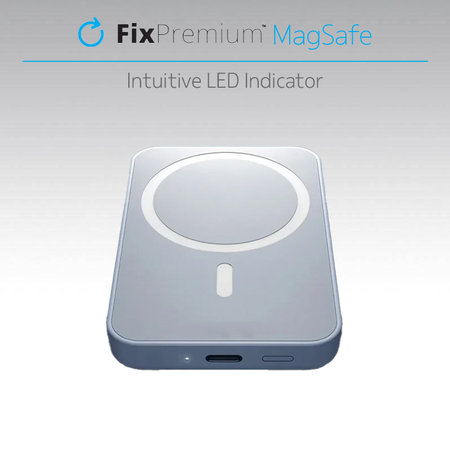 FixPremium - MagSafe PowerBank 5000 mAh, bijela