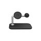 FixPremium - MagSafe stalak 3u1 za iPhone, Apple Watch & AirPods, crni