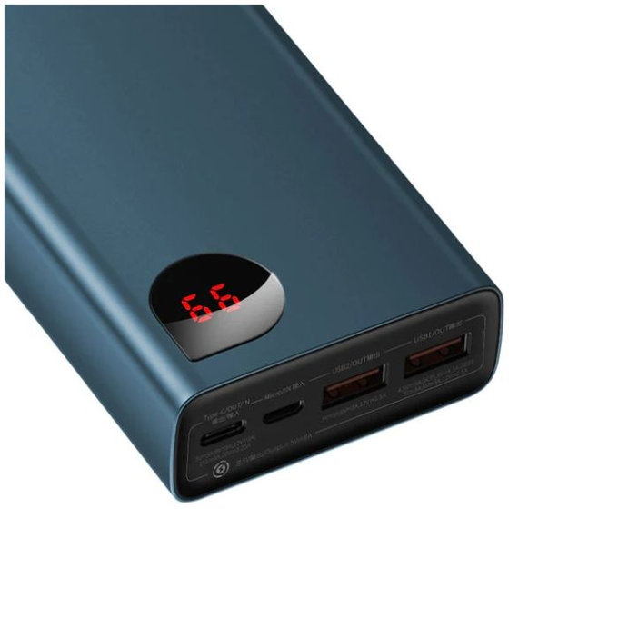 Baseus - 65W PowerBank 20.000 mAh, plava