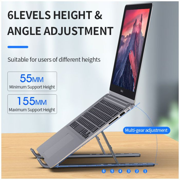 UGREEN - Stalak za Notebook, srebrni