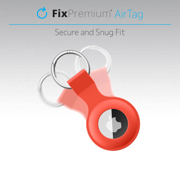 FixPremium - Silikonski privjesak za AirTag, crni