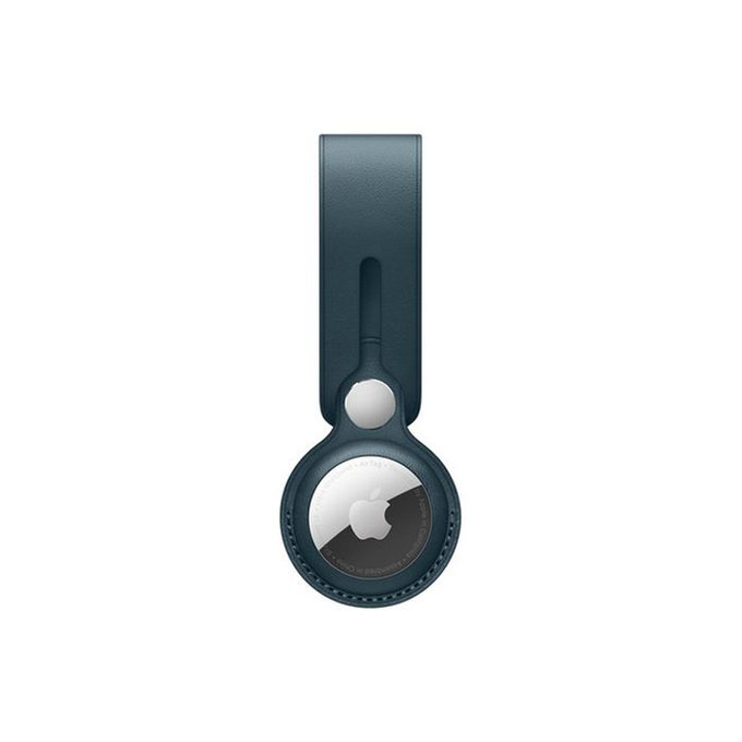 FixPremium - Kožni privjesak za AirTag, plavi