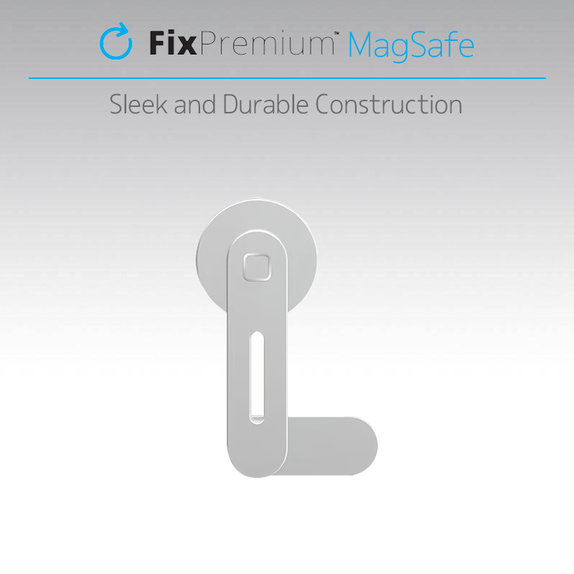 FixPremium - MagSafe držač za iPhone za prijenosno računalo, srebrni