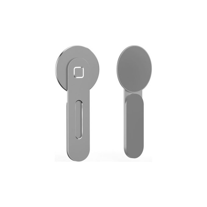 FixPremium - MagSafe držač za iPhone za prijenosno računalo, srebrni