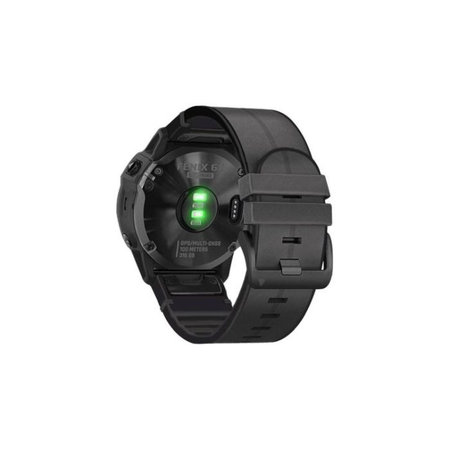 FixPremium - Kožni remen za Garmin (QuickFit 22mm), crni