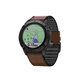 FixPremium - Kožni remen za Garmin (QuickFit 22 mm), smeđi