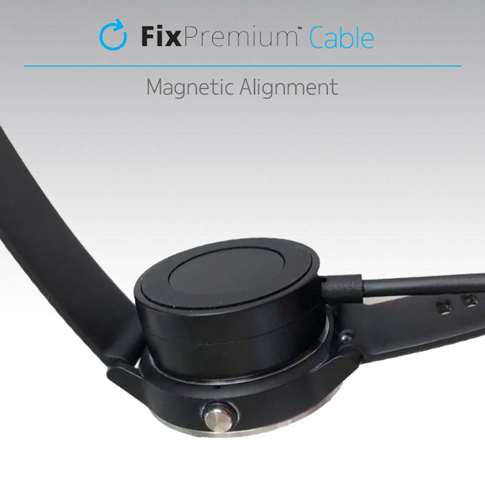 FixPremium - Stanica za punjenje Garmin sata, crna
