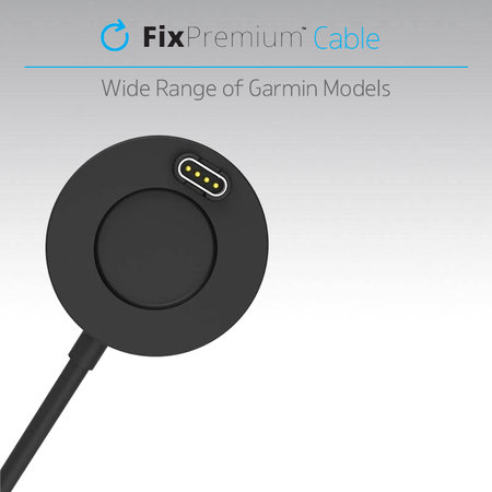 FixPremium - Stanica za punjenje Garmin sata, crna